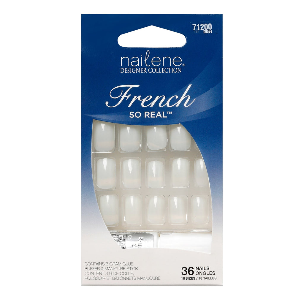 Nailene Designer Collection French So real 36 Nails - ikatehouse