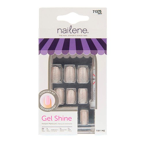 Nailene Gel Shine Instant Manicure Fashion Nail 28 Nails - ikatehouse