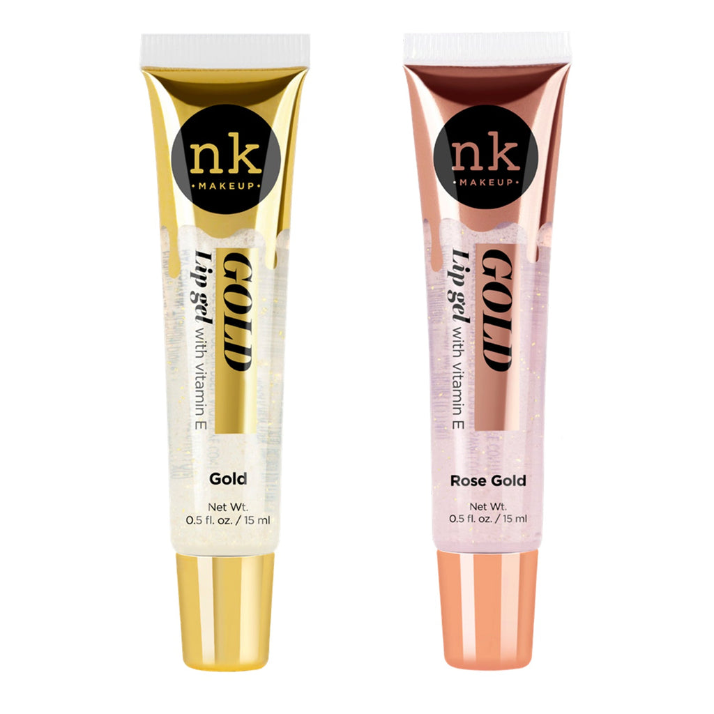 Nicka K Gold Lip Gel 0.5oz - ikatehouse