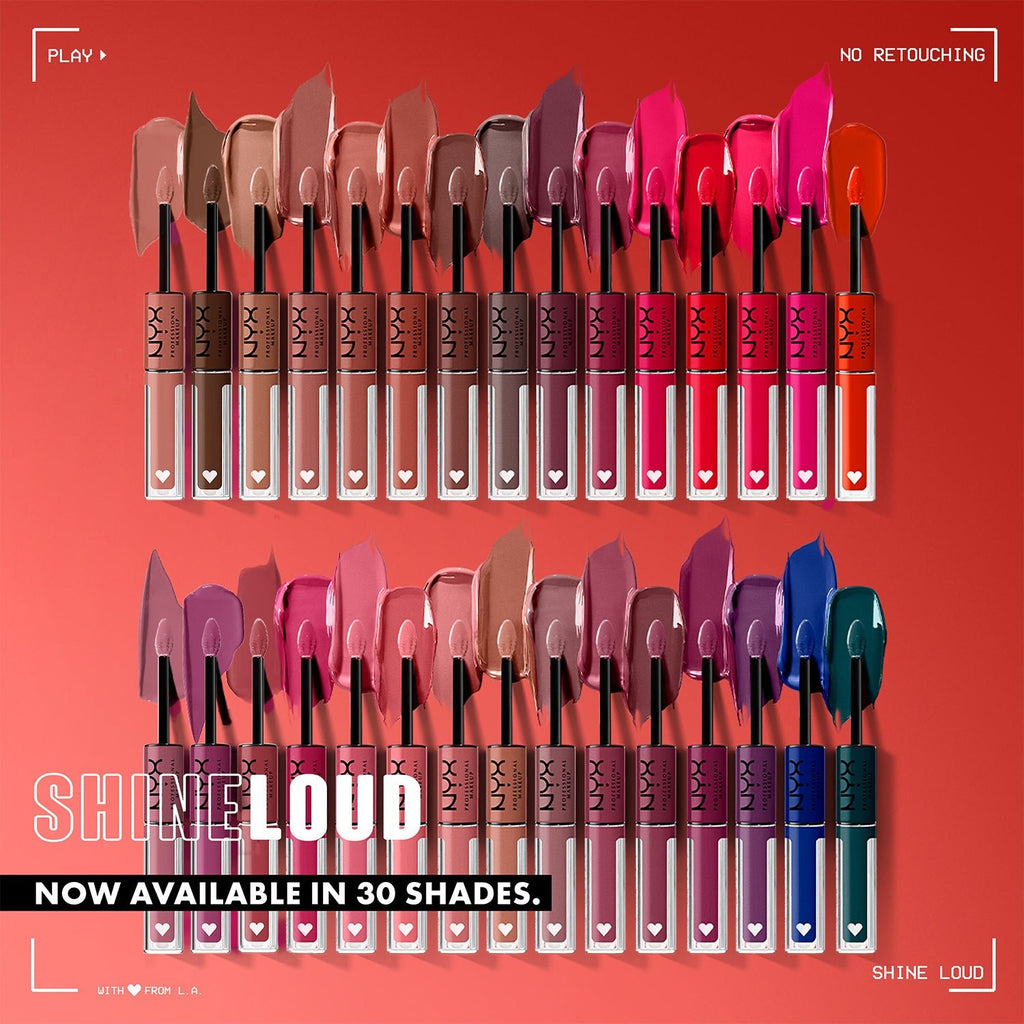 NYX Shine Loud High Shine Lip Color 0.11oz/ 3.4ml - ikatehouse