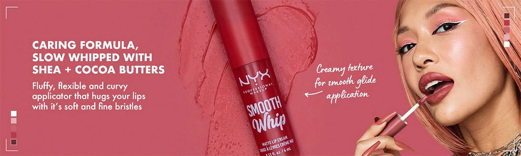 NYX Smooth Whip Matte Lip Cream Matte Liquid Lipstick 0.13oz/ 4ml - ikatehouse