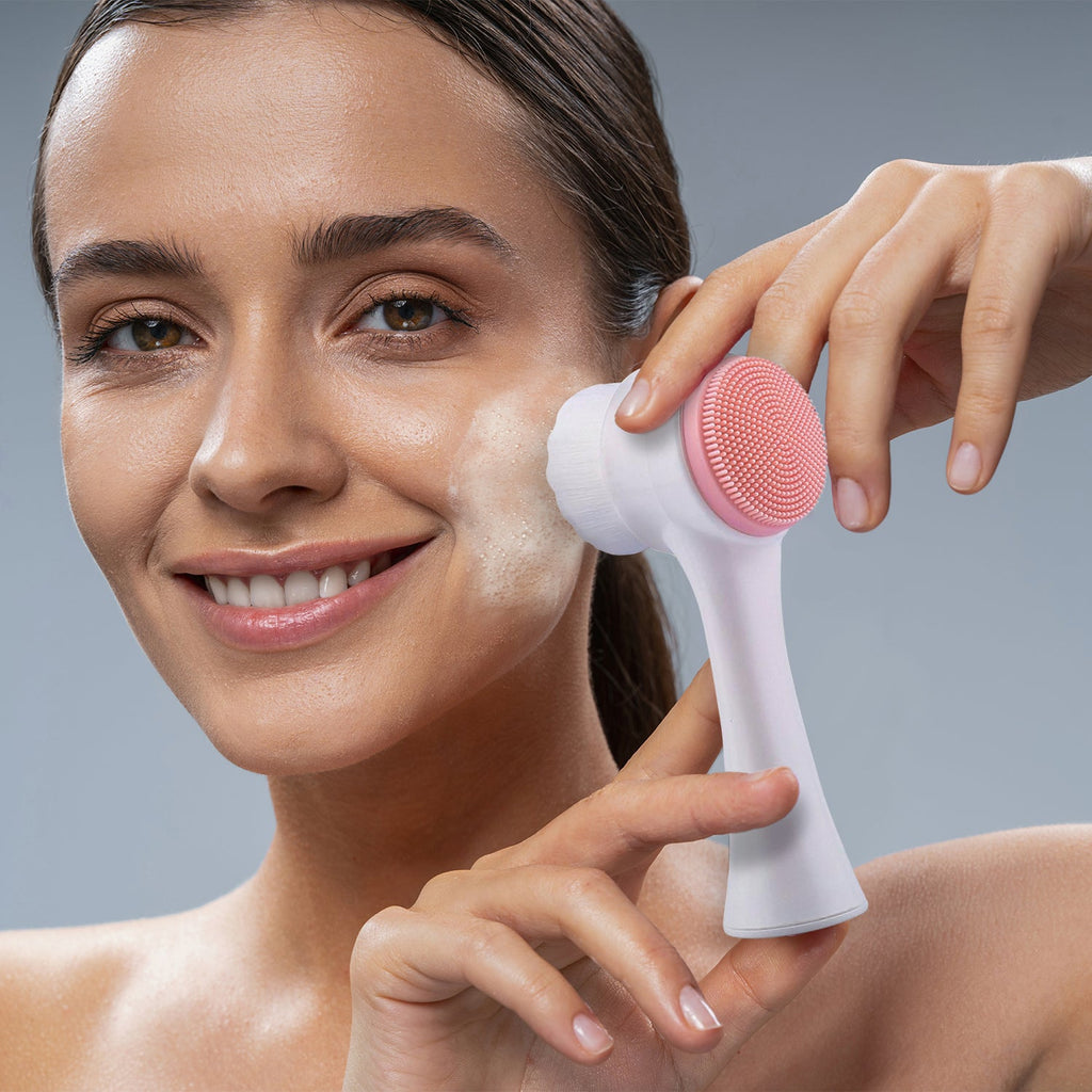 O! Beautiful 2-in-1 On The Go Facial Cleansing Brush - ikatehouse