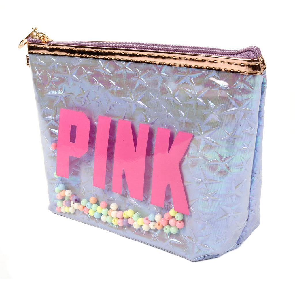 Pink Glitter Makeup Bag - ikatehouse