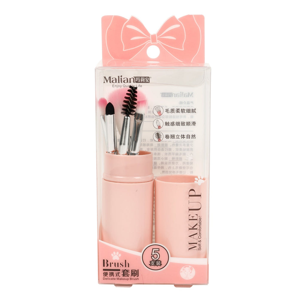 Portable Mini Makeup Brush Kit 5pcs - ikatehouse