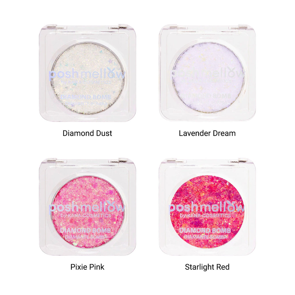 Posh Mellow Glitter & Glow Diamond Bomb Glitter Cream For Face & Body - ikatehouse