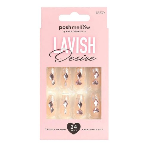 Posh Mellow Lavish Desire Press-On 24 Nails - ikatehouse