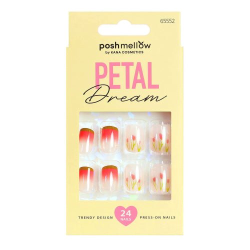 Posh Mellow Petal Dream Press-On 24 Nails - ikatehouse