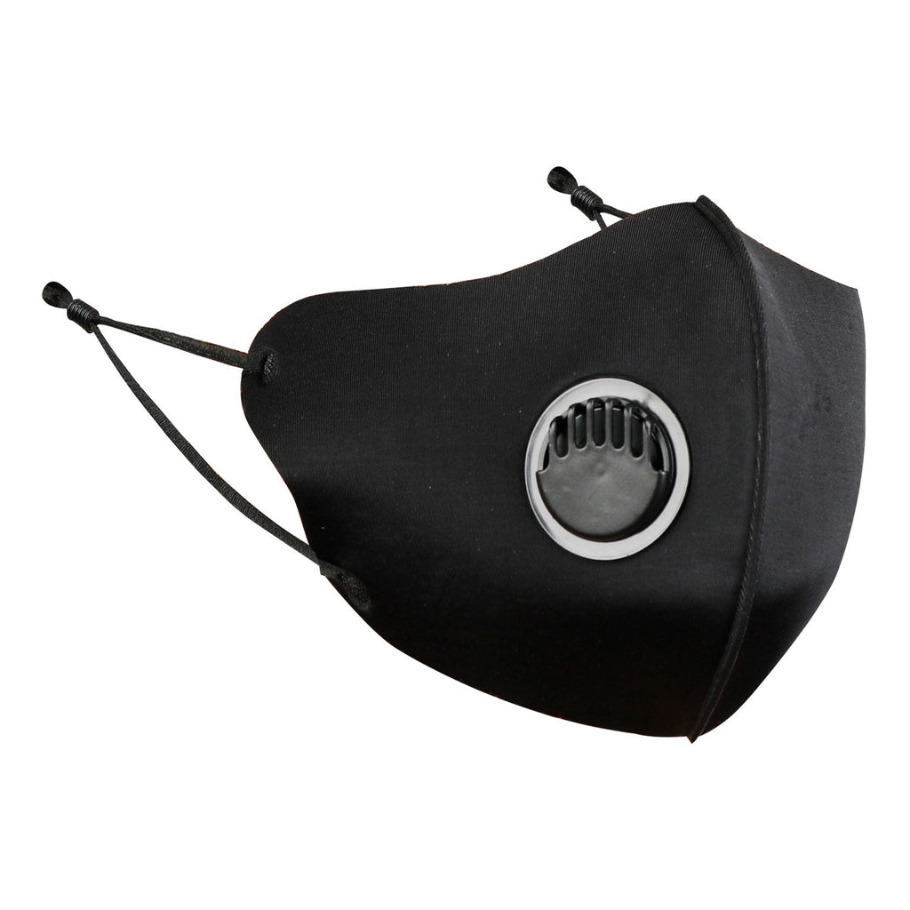Premium 3D Fashion Protective Washable Black Face Mask with Breathing Valve 20pcs - ikatehouse