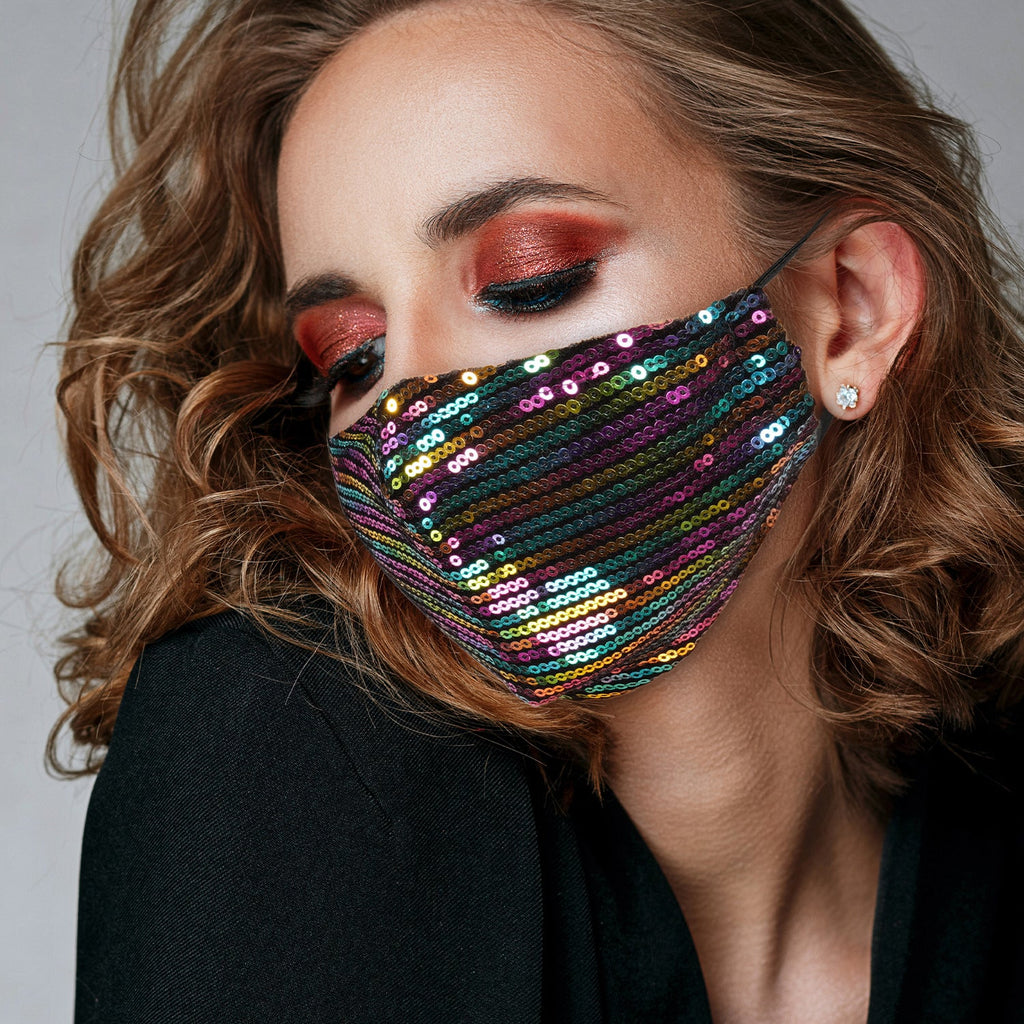 R&B Collection Spangle Face Mask - ikatehouse