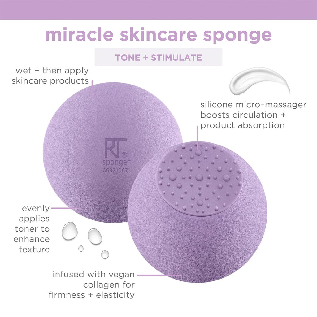 Real Techniques Miracle Skincare Sponge - ikatehouse
