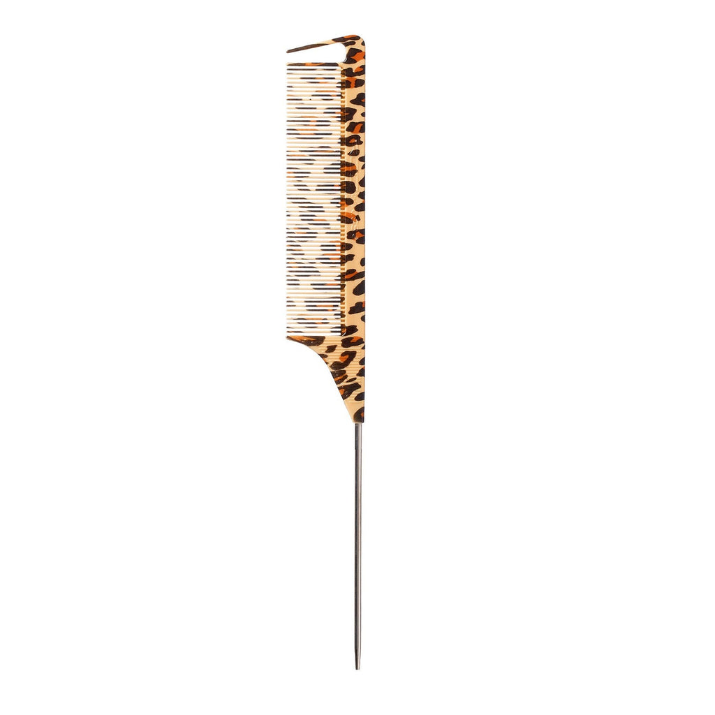 Red by Kiss Pin Tail Parting Comb Leopard - ikatehouse