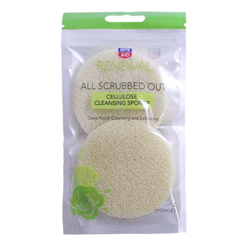 Renewal All Scrubbed Out Cellulose Cleansing Sponge 2ct - ikatehouse