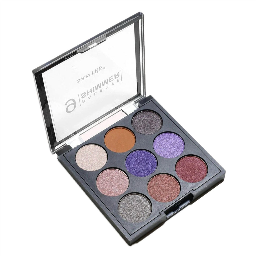 Santee Shimmer Eyeshadow Palette 9 Colors - ikatehouse