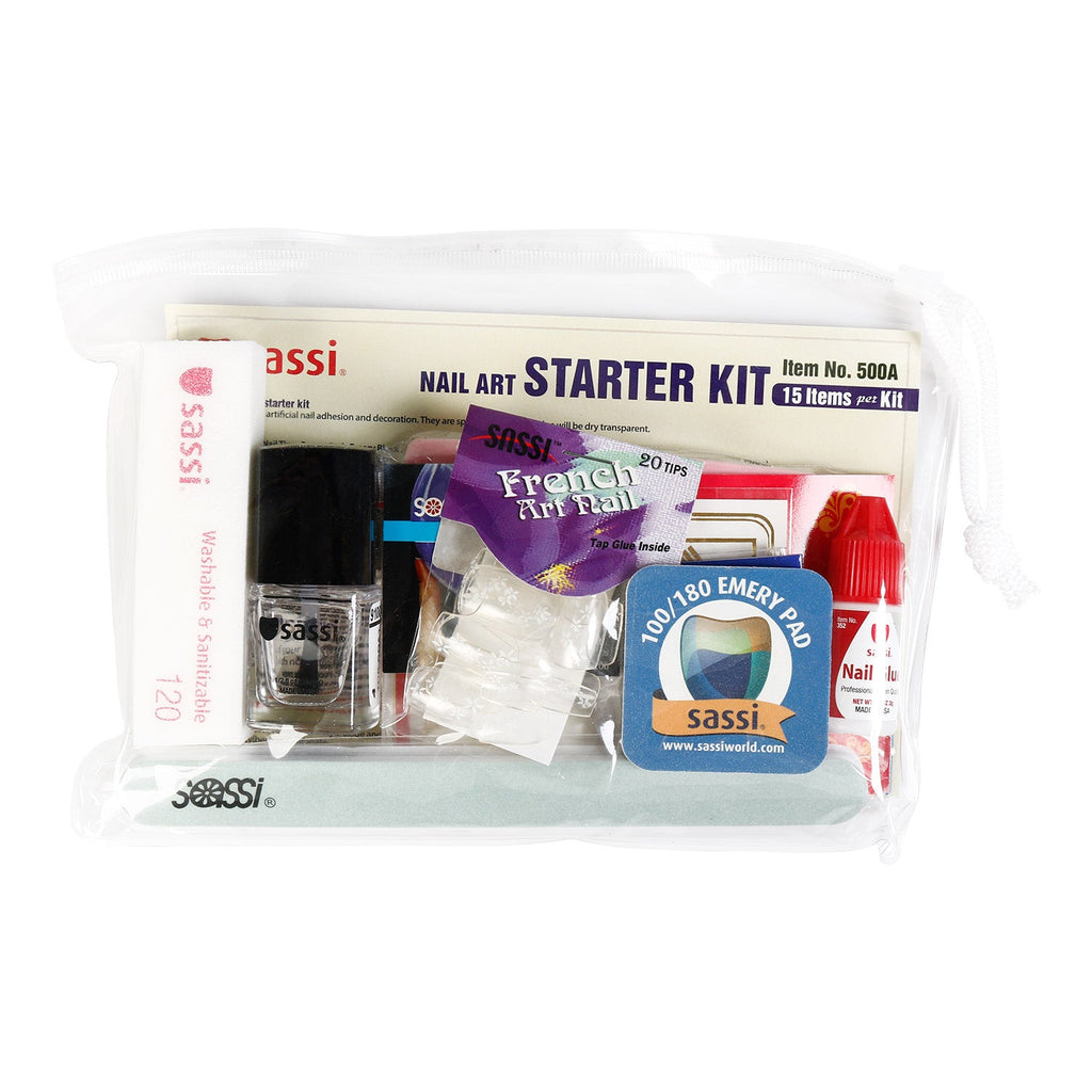 Sassi Nail Art Starter Kit 15 Items - ikatehouse