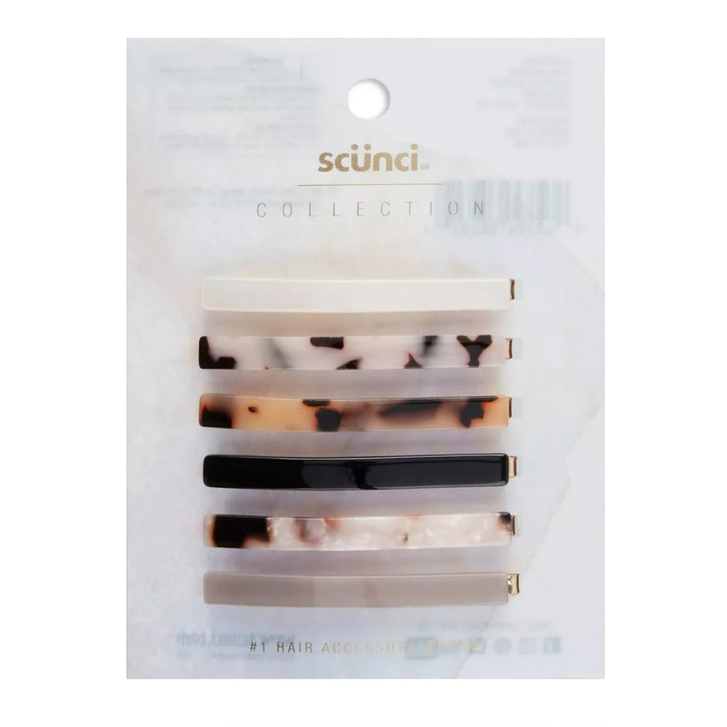 Scunci Collection Assorted Resin Bobby Pins 6pcs - ikatehouse