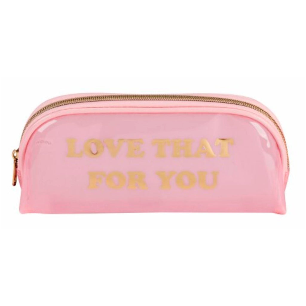 Scunci Makeup Bag Clear Pink - ikatehouse
