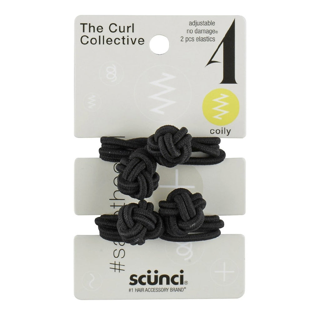 Scunci The Curl Collective Knotted Elastics 2pcs - ikatehouse