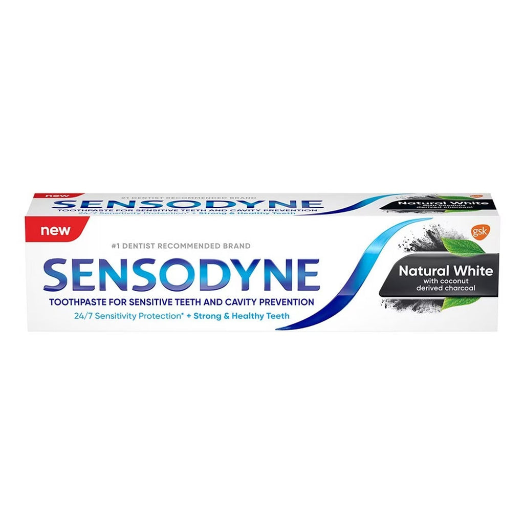 Sensodyne Natural White Toothpaste Charcoal 2.7oz/ 77g - ikatehouse