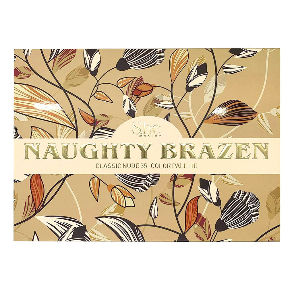 S.he Makeup Naughty Brazen Classic Nude Eyeshadow Palette 35 Colors - ikatehouse
