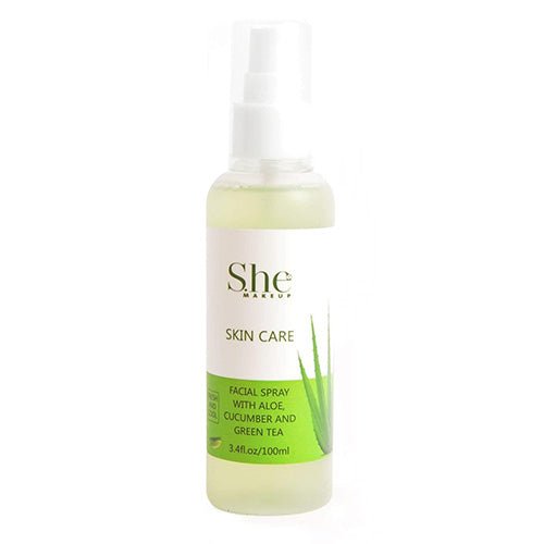 S.he Makeup Skin Care Facial Spray With Aloe 3.4oz - ikatehouse