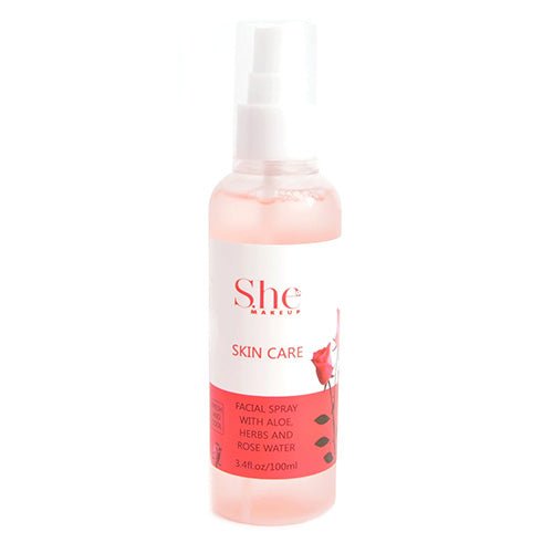 S.he Makeup Skin Care Facial Spray With Aloe 3.4oz - ikatehouse
