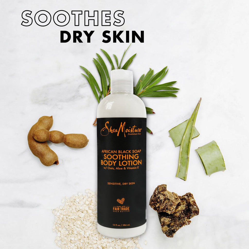 Shea Moisture African Black Soap Soothing Body Lotion 13oz - ikatehouse
