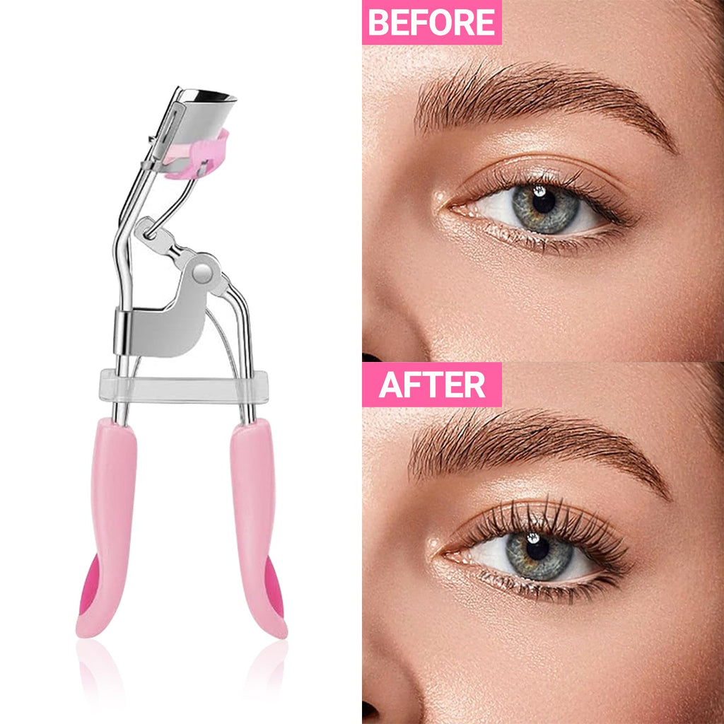 Silicone Grip Eyelash Curler With Built In Comb - ikatehouse