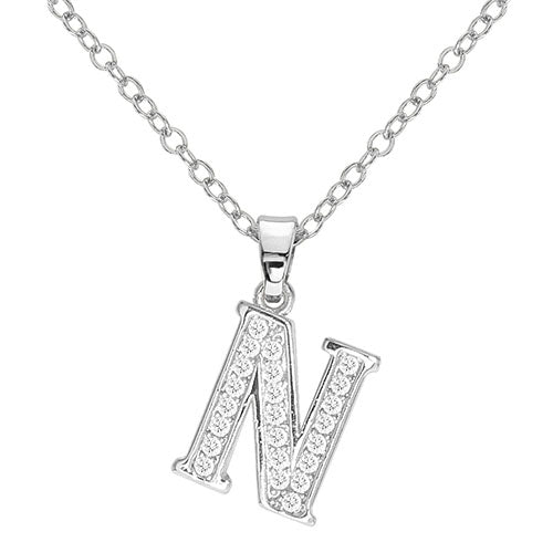 Silver Initial Necklace - ikatehouse