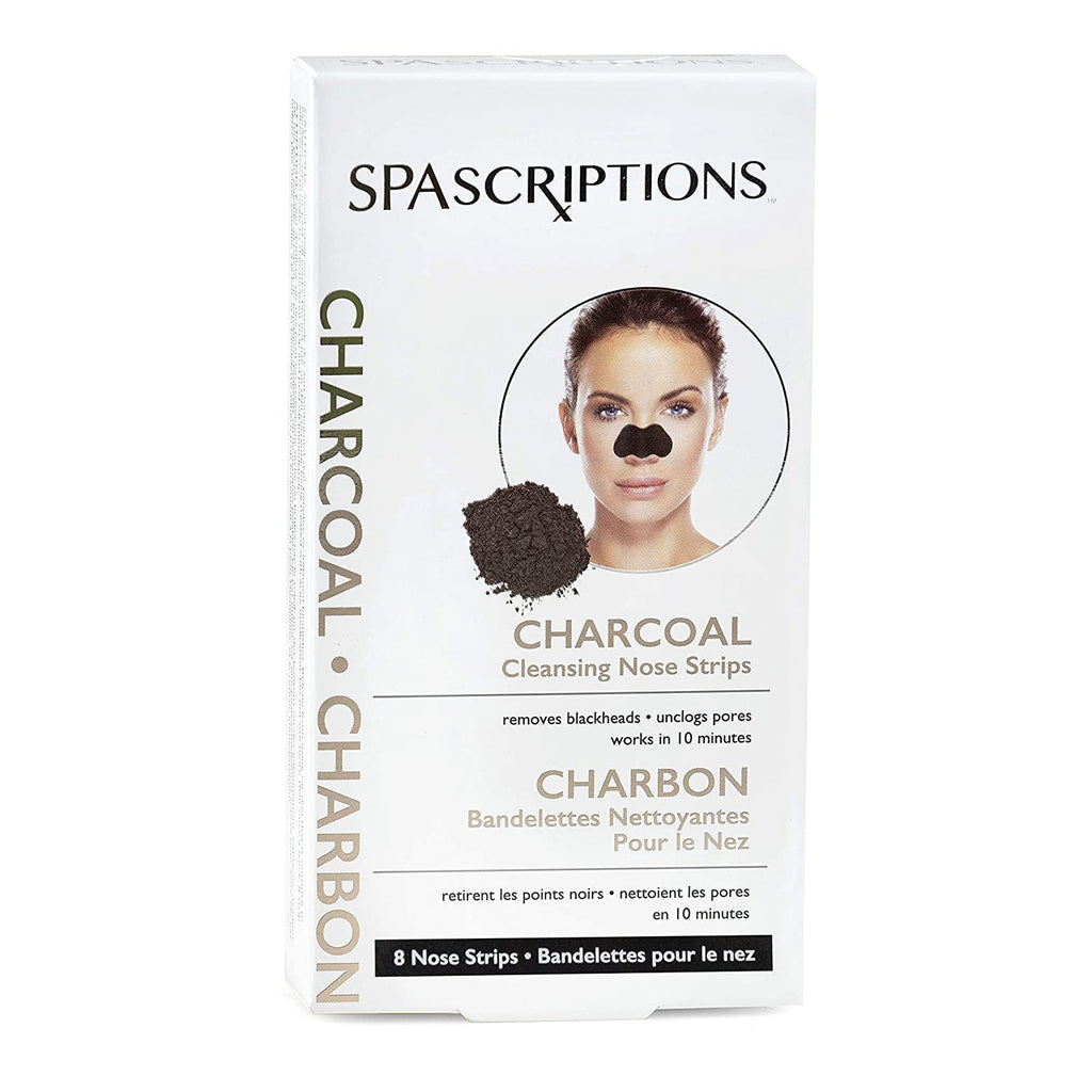 Spa Scriptions Charcoal Cleansing Nose Strips 8ct - ikatehouse