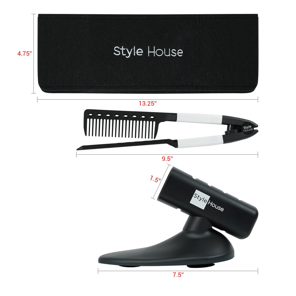 Style House Salon Quality Flat Iron Accessory Set 3pcs - ikatehouse