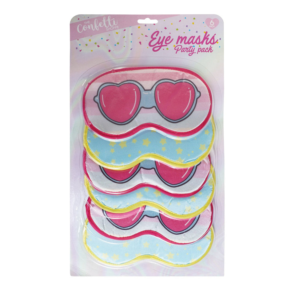 The Confetti Shoppe Sleep Eye Masks Party Pack 6pcs - ikatehouse