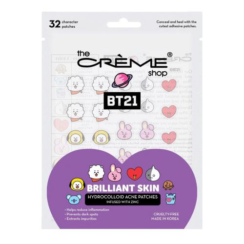 The Creme Shop BT21 Brilliant Skin Hydrocolloid Acne Patches 32patches - ikatehouse