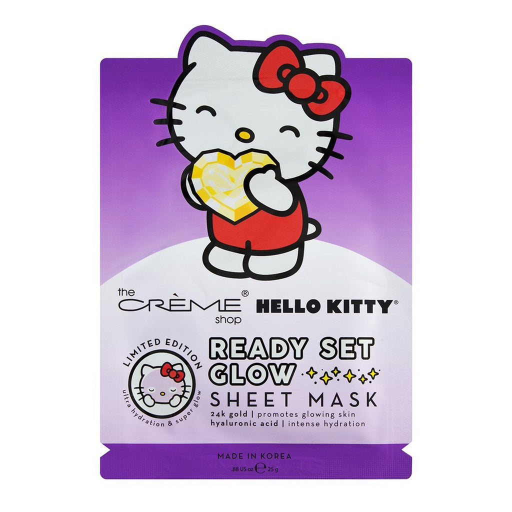The Creme Shop Hello Kitty Ready Set Glow Face Sheet Mask - ikatehouse