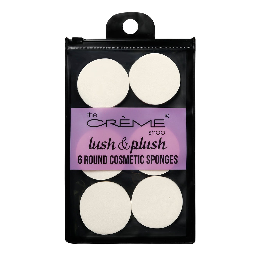The Creme Shop Lush n Plush Round Cosmetic Sponges 6ct - ikatehouse