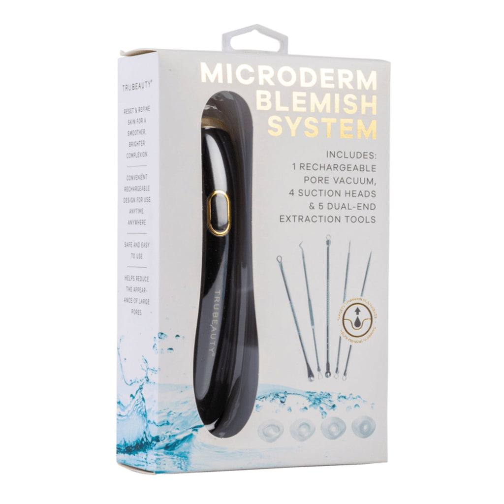 Tru Beauty Microderm Blemish System Pore Vacuum & Blackhead Tools - ikatehouse