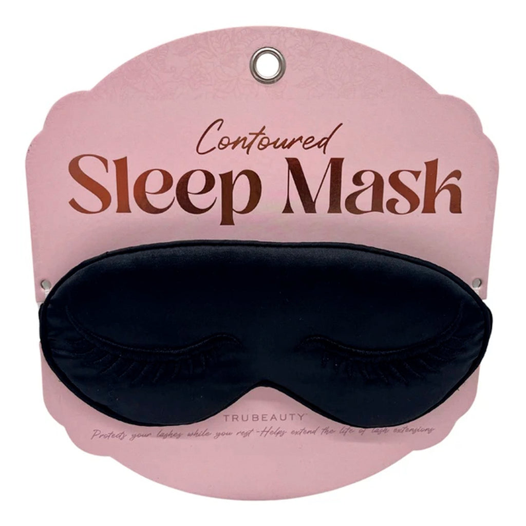 TruBeauty Contoured Sleep Mask Black - ikatehouse