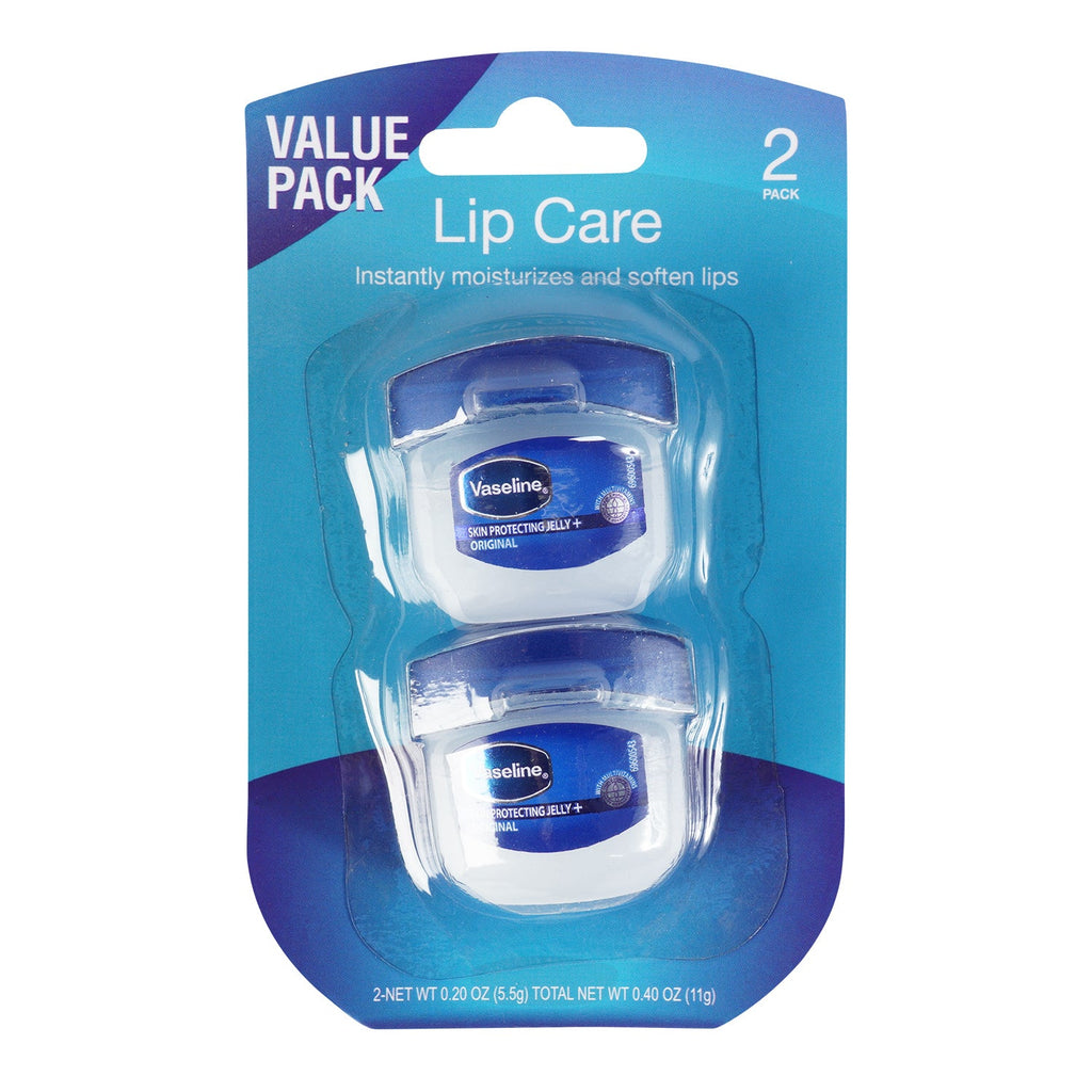 Vaseline Skin Protecting Jelly Lip Care 5.5g 2pcs - ikatehouse