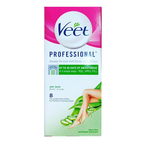 Veet Professional Ready to Use Half Body Wax Strips - ikatehouse