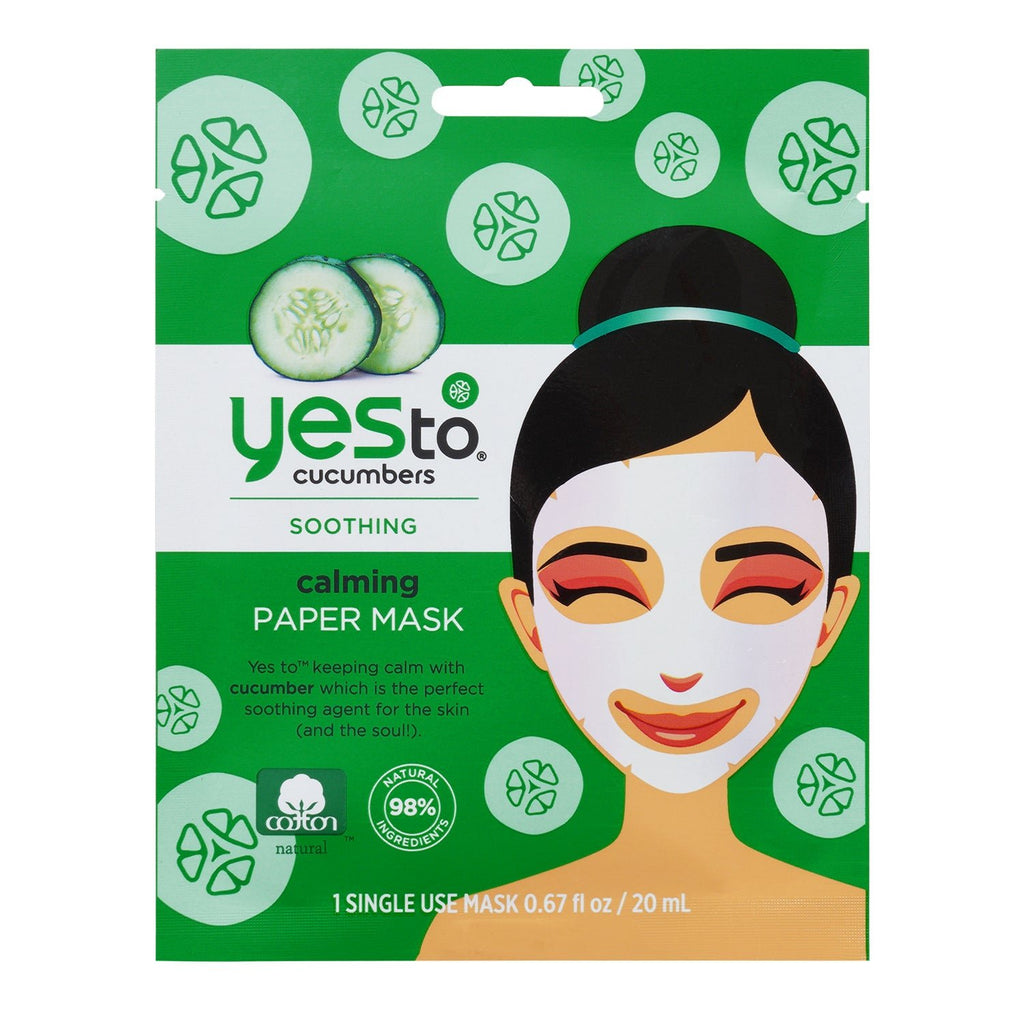 Yes To Cucumbers Soothing Calming Paper Mask - ikatehouse