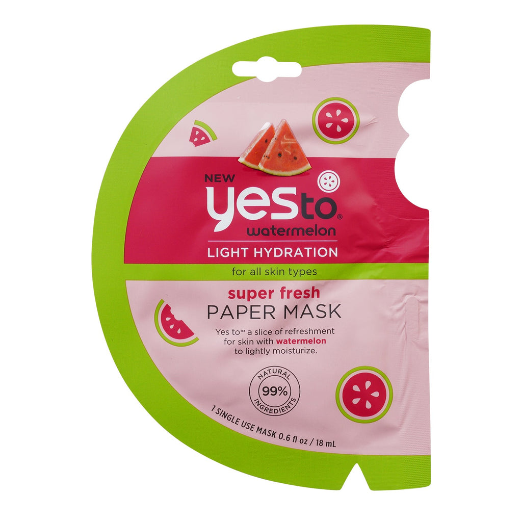 Yes To Watermelon Light Hydration Super Fresh Paper Mask - ikatehouse