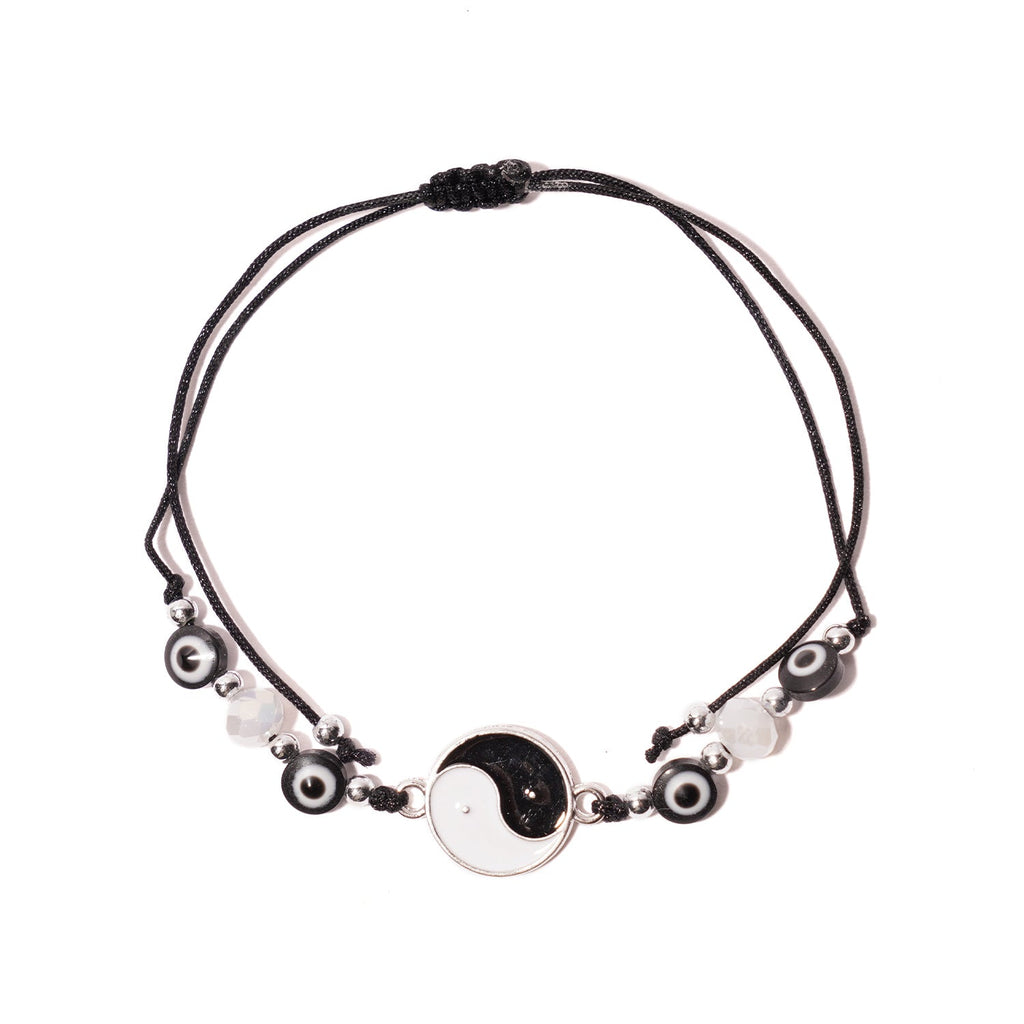 Yin Yang & Evil Eye String Bracelet - ikatehouse