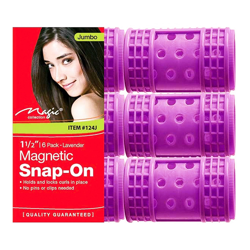 1 1/2" Jumbo Magnetic Snap - On 6 pack Lavender - ikatehouse