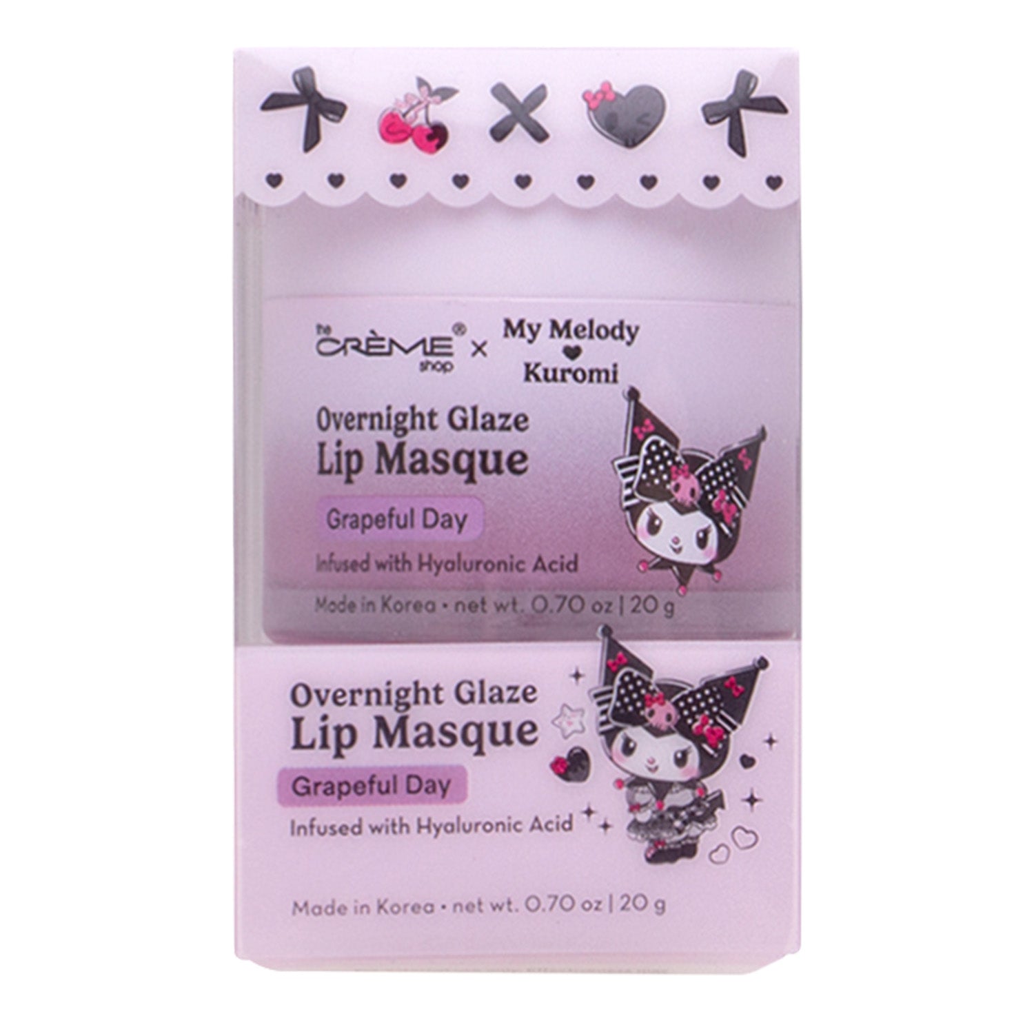The Creme Shop Overnight Glaze Lip Mask 0.7oz/ 20g (Kuromi