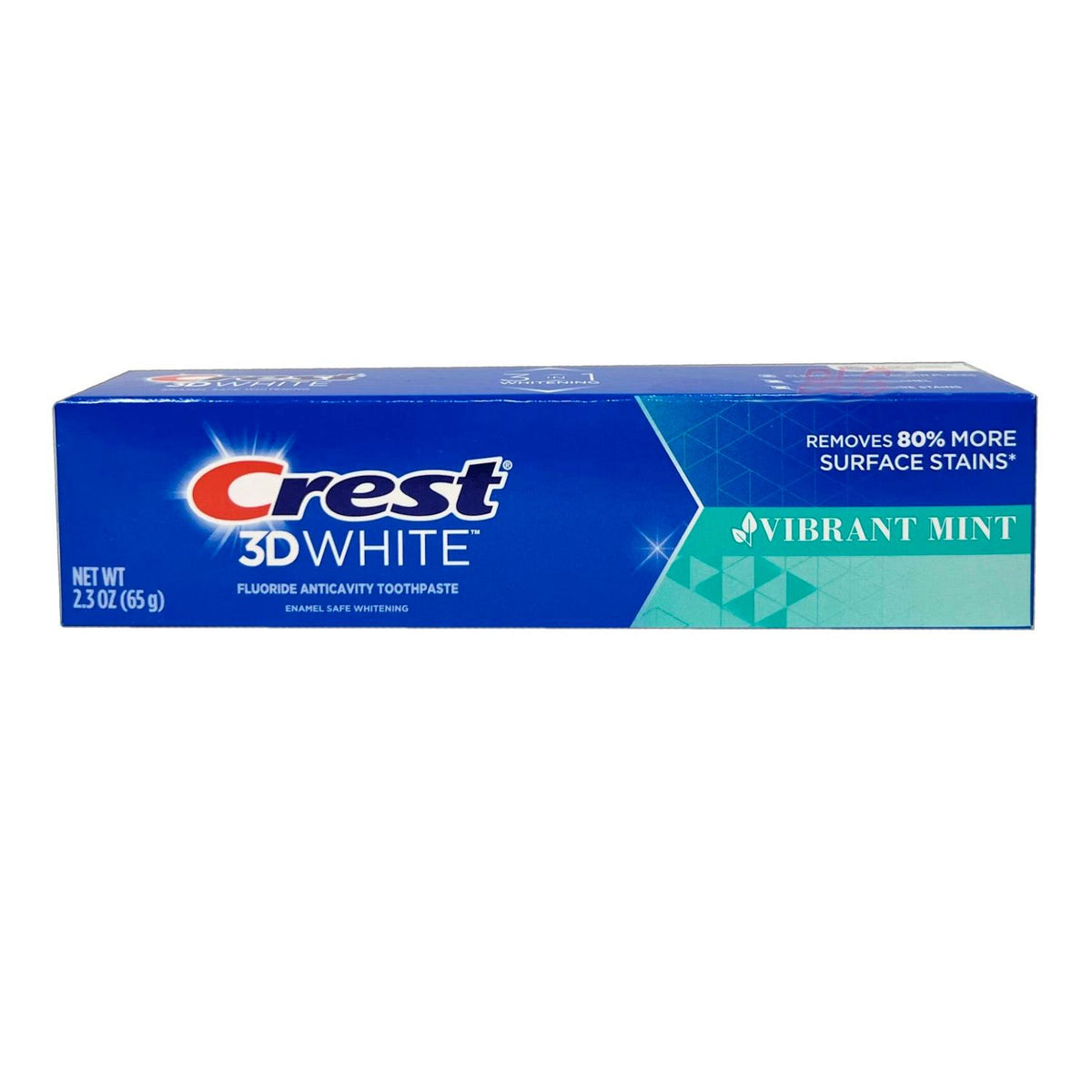 Toothpaste Mas Crest 3D White Fluoride Anticavity Toothpaste Vibrant Mint 2.3oz/65g ...