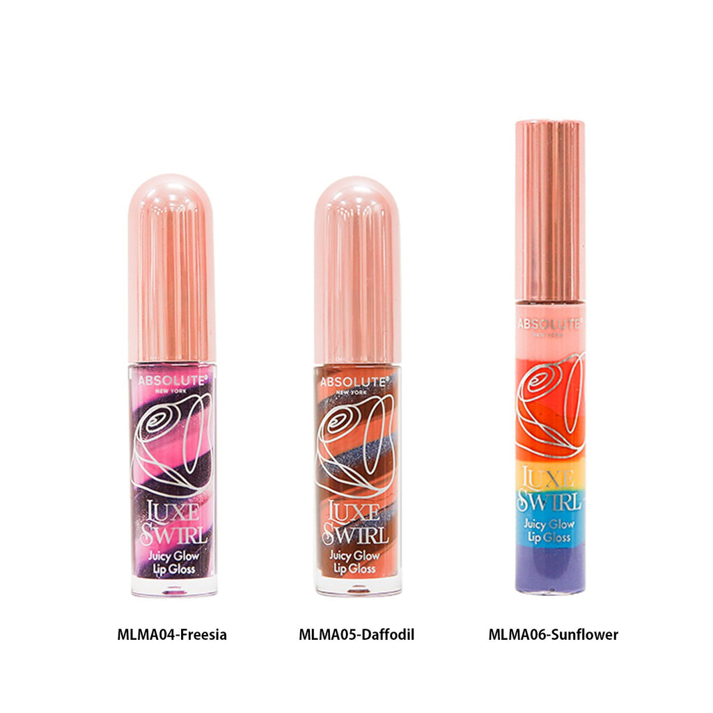 Absolute New York Luxe Swirl Juicy Glow Lip Gloss 0.135oz/4ml - ikatehouse