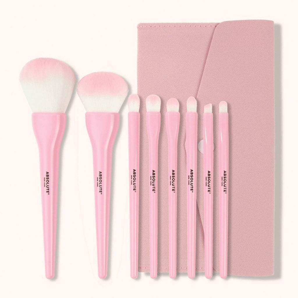 Absolute New York Vegan & Cruelty - Free 8 Makeup Brushes Set - ikatehouse