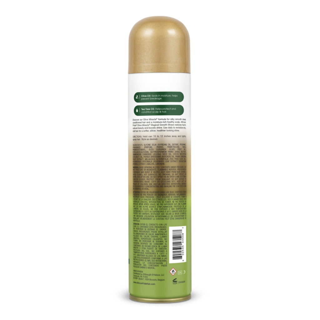 African Pride Olive Miracle Growth Sheen Spray 8oz - ikatehouse