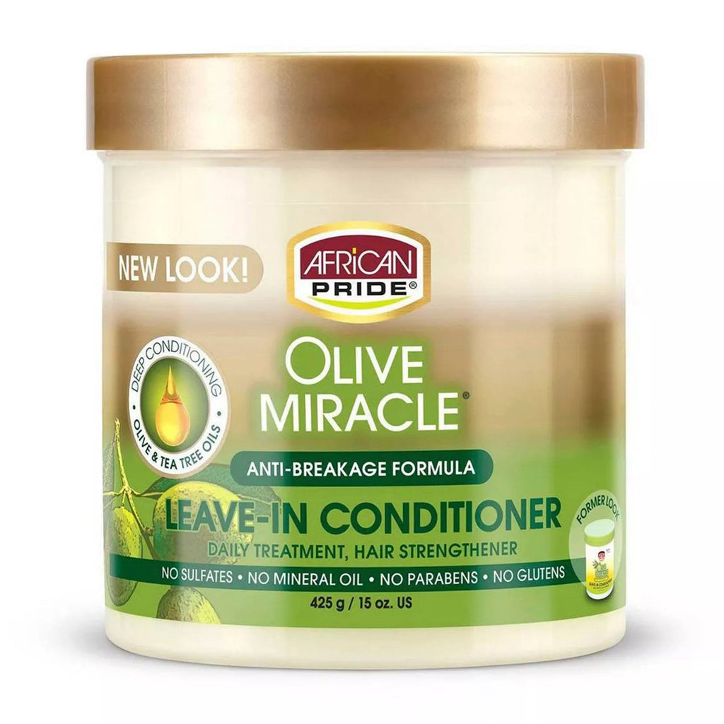 African Pride Olive Miracle Leave - In Conditioner 15oz - ikatehouse