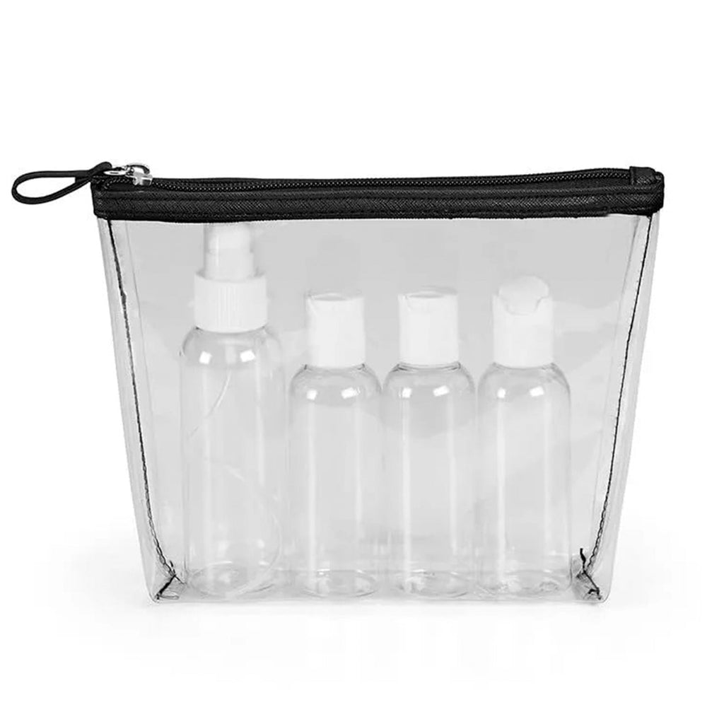 Basics Conair Clear PVC Water Resistant Purse Kit with Travel Bottles - ikatehouse