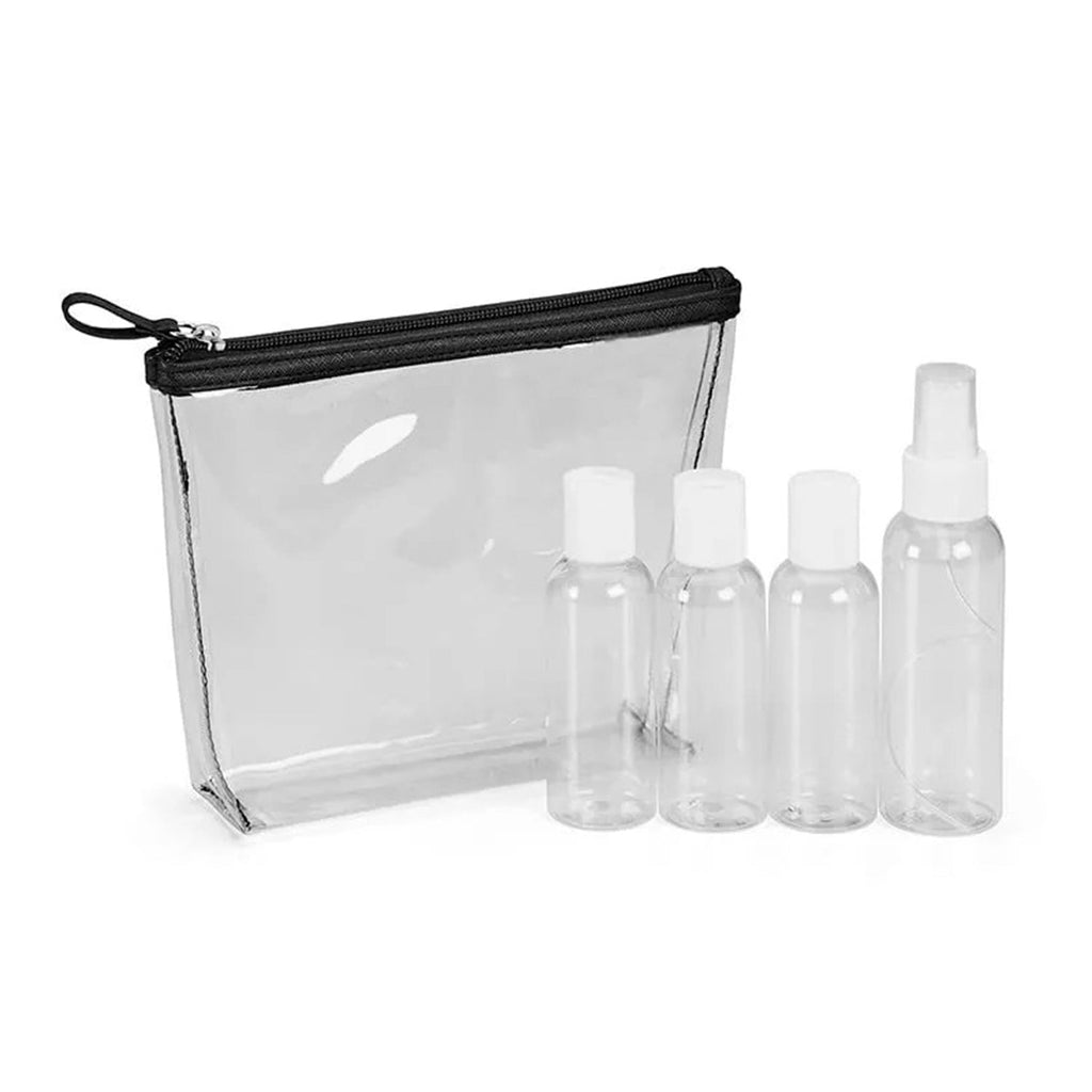 Basics Conair Clear PVC Water Resistant Purse Kit with Travel Bottles - ikatehouse